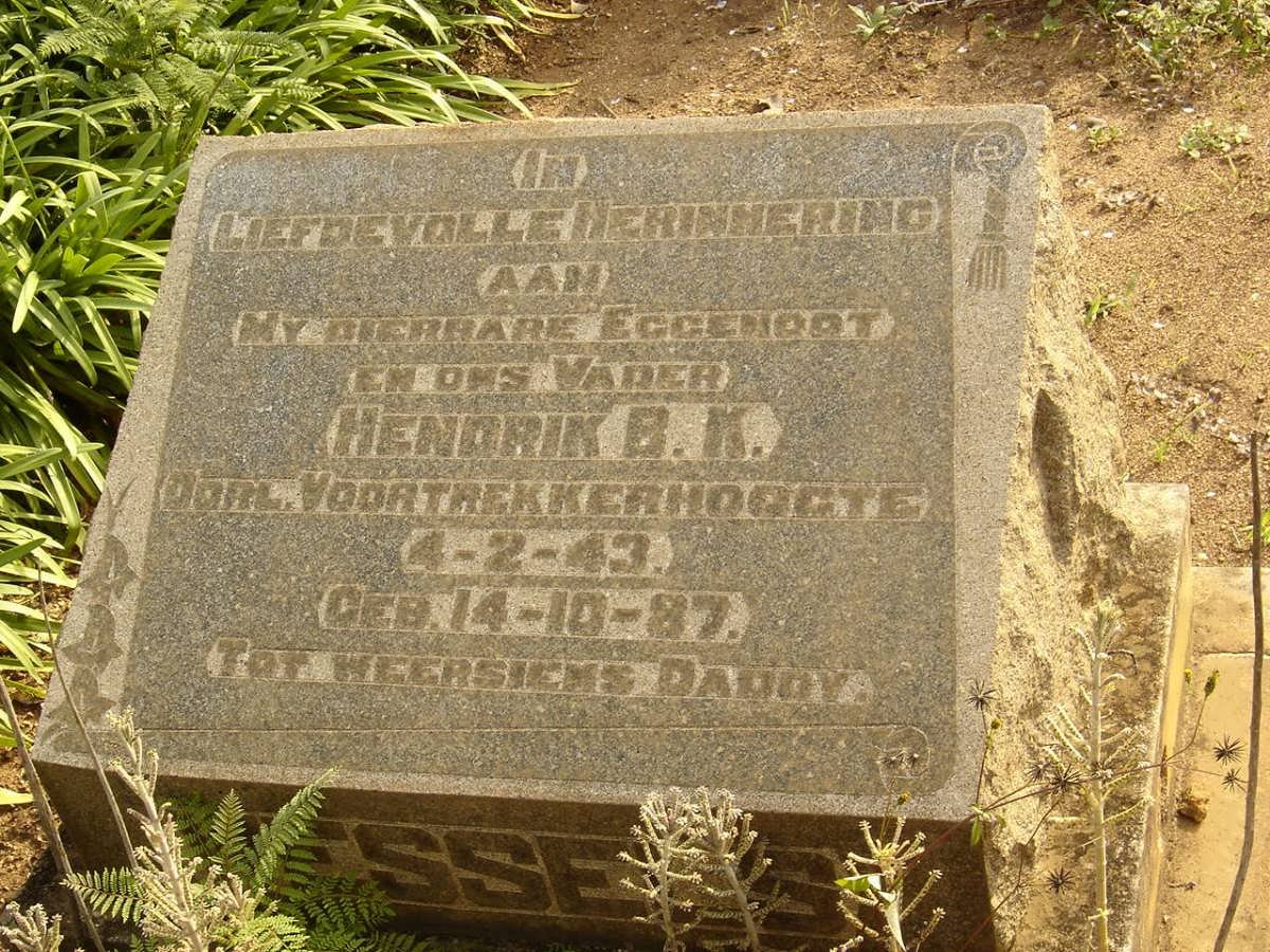 WESSELS Hendrik B.K. 1887-1943