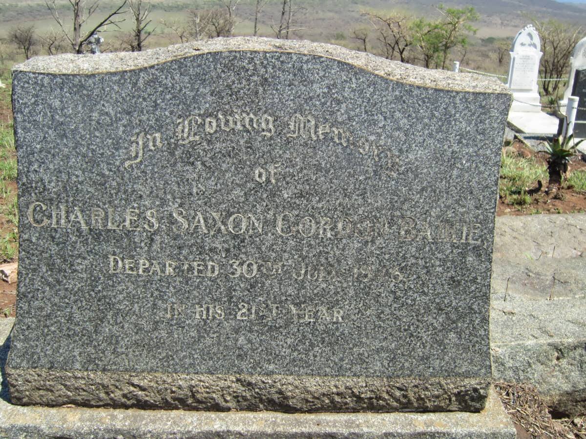 BAIKIE Charles Saxon Gordon -19?6