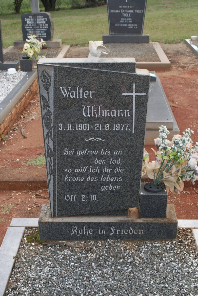 UHLMANN Walter 1901-1977