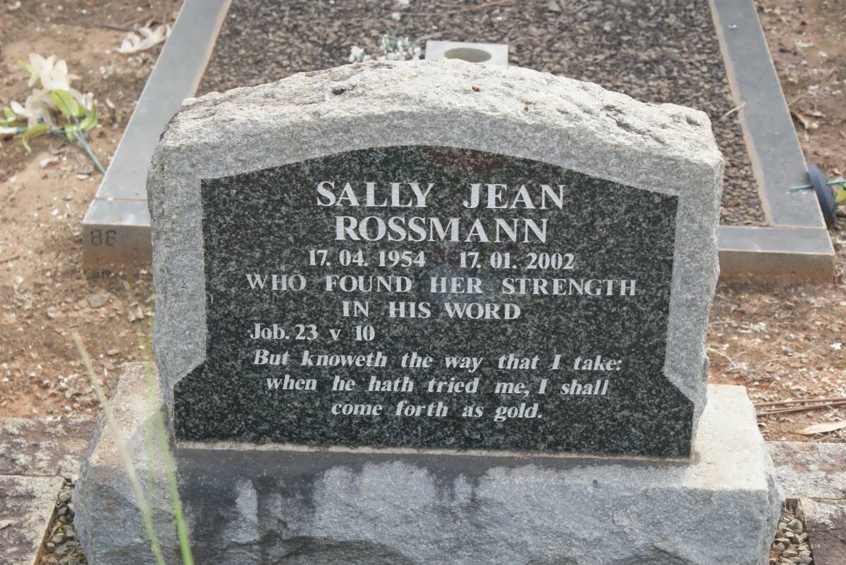 ROSSMANN Sally Jean 1954-2002
