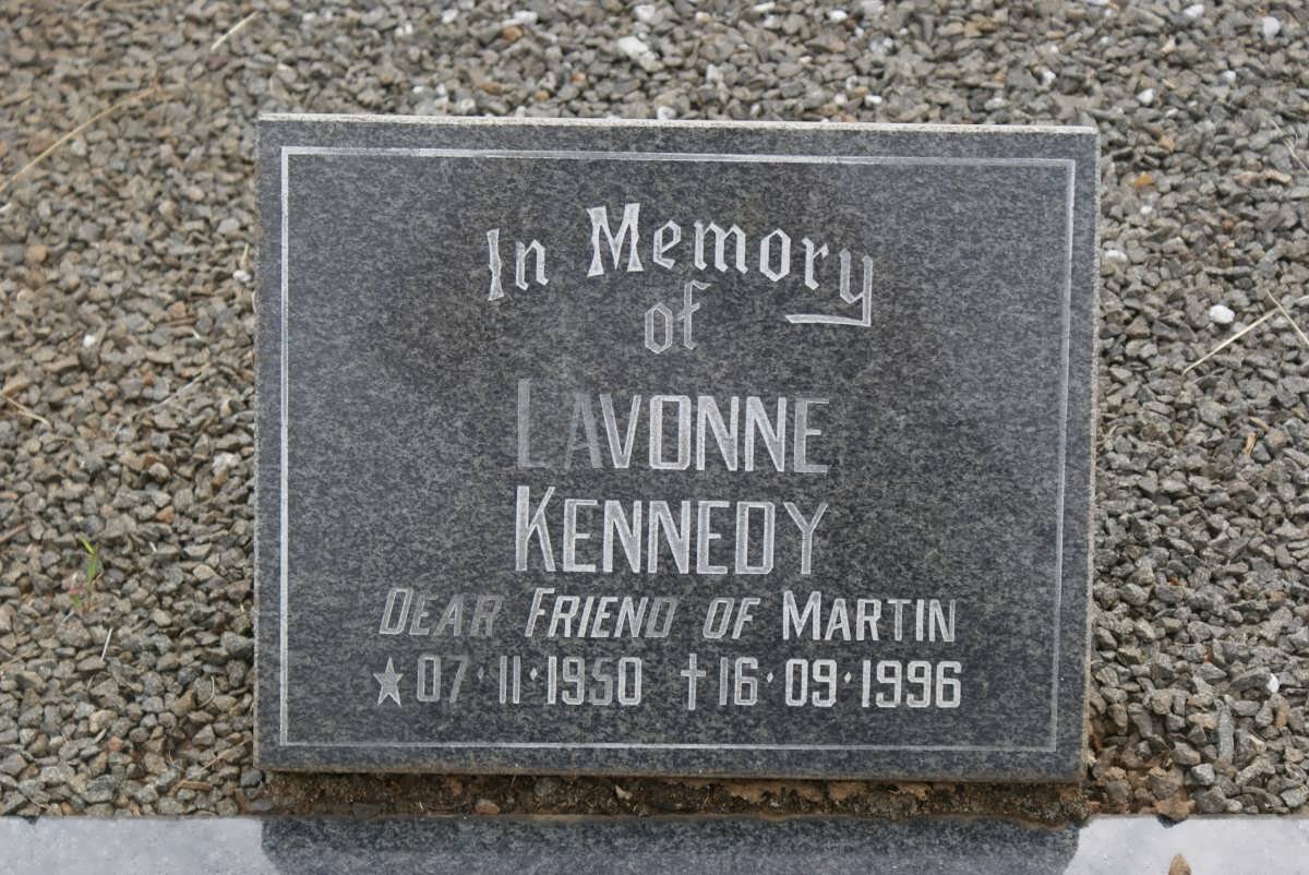 KENNEDY Lavonne 1950-1996