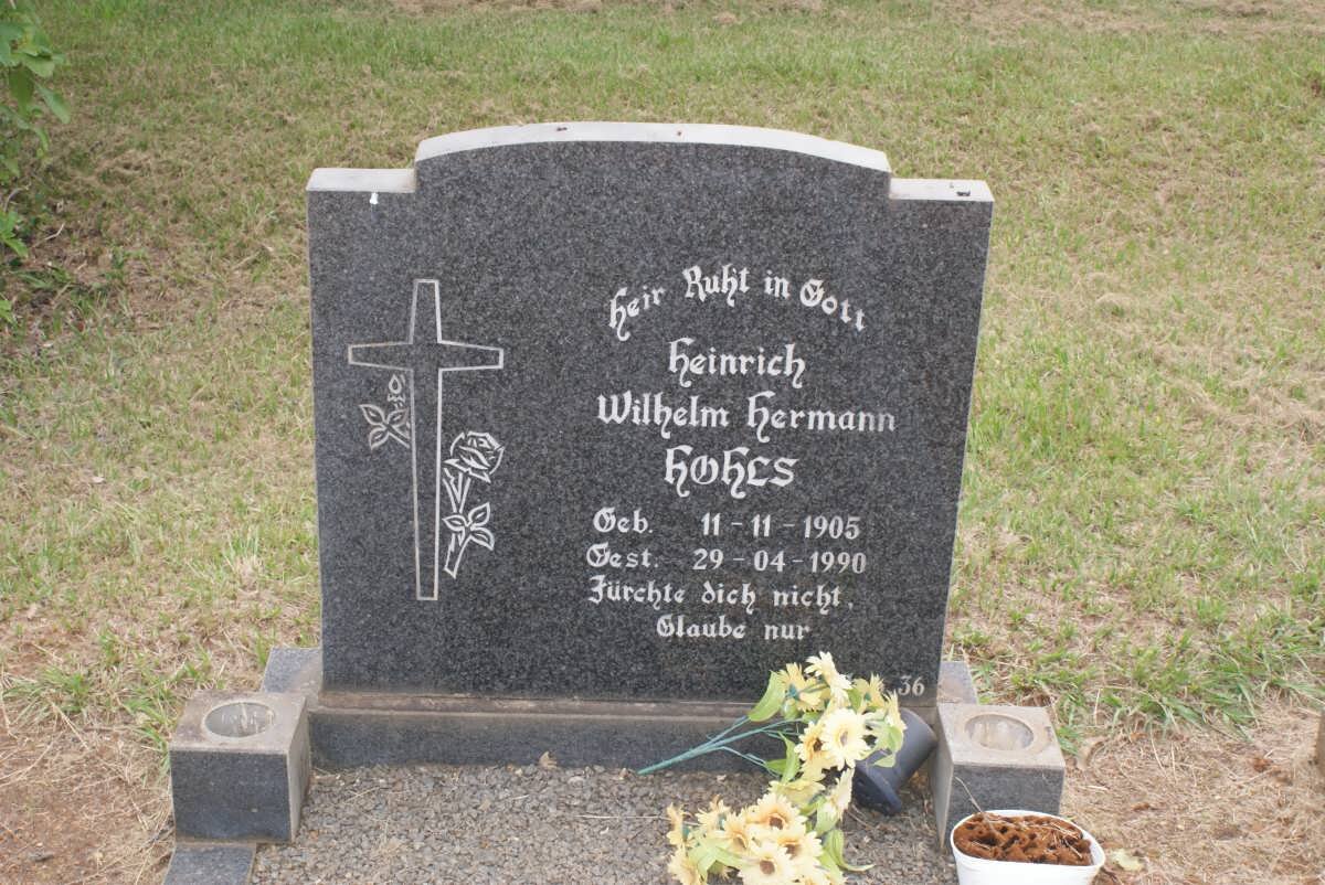 HOHLS Heinrich Wilhelm Hermann 1905-1990