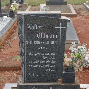UHLMANN Walter 1901-1977