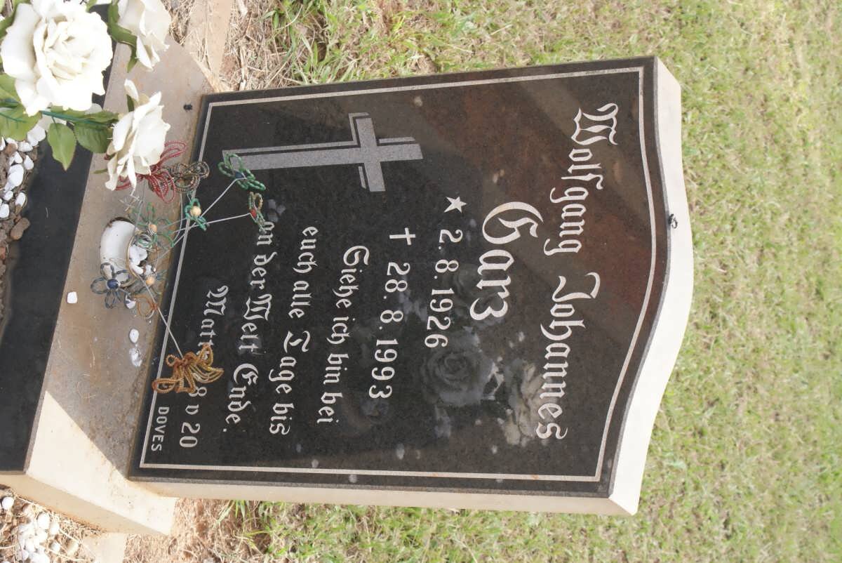 GARZ Wolfgang Johannes 1926-1993