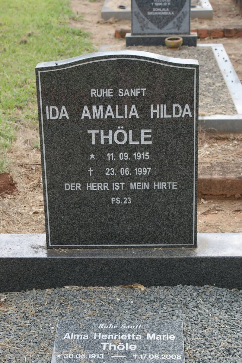 THÖLE Ida Amalia Hilda 1915-1997