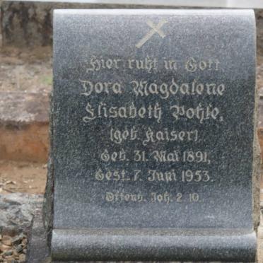 HOHLE Dora Magdalene Elisabeth nee KAISER 1891-1953