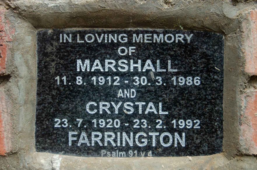 FARRINGTON Marshall 1912-1986 &amp; Crystal 1920-1992