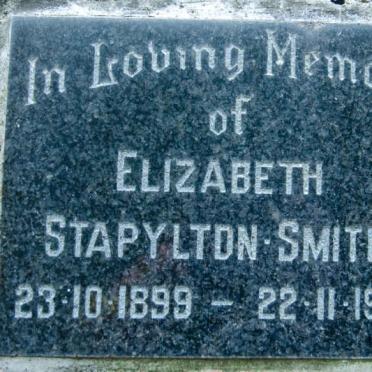 SMITH Elizabeth, STAPYLTON 1899-1984