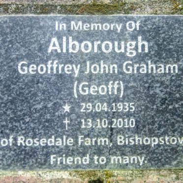 ALBOROUGH Geoffrey John Graham 1935-2010