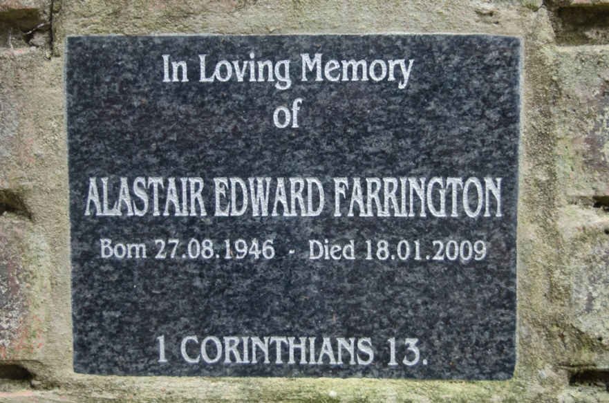 FARRINGTON Alastair Edward 1946-2009