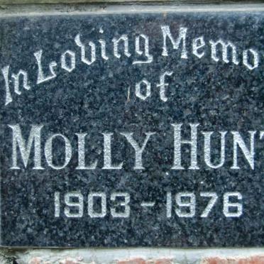 HUNT Molly 1903-1976