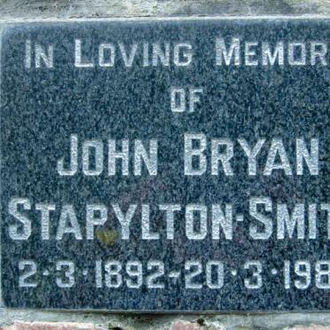 SMITH John Bryan, STAPYLTON 1892-1986