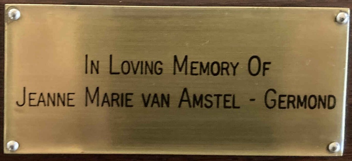 GERMOND Jeanne Marie, van AMSTEL