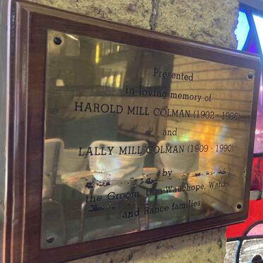 COLMAN Harold Mill 1902-1990 & Lally Mill 1909-1990