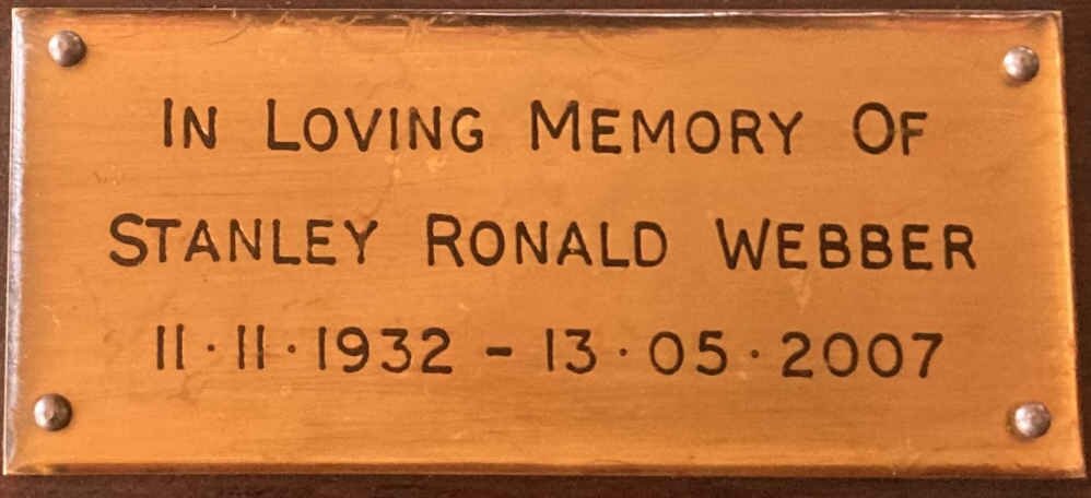 WEBBER Stanley Ronald 1932-2007