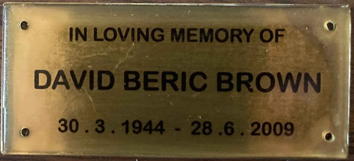 BROWN David Beric 1944-2009