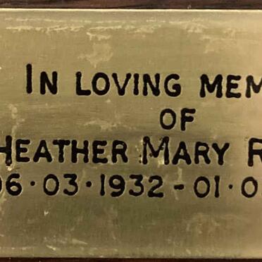 ROCKEY Heather Mary 1932-2013