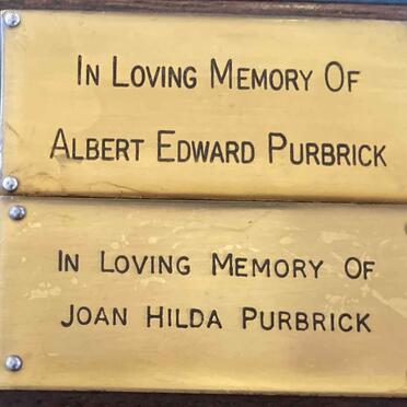 PURBRICK Albert Edward & Joan Hilda