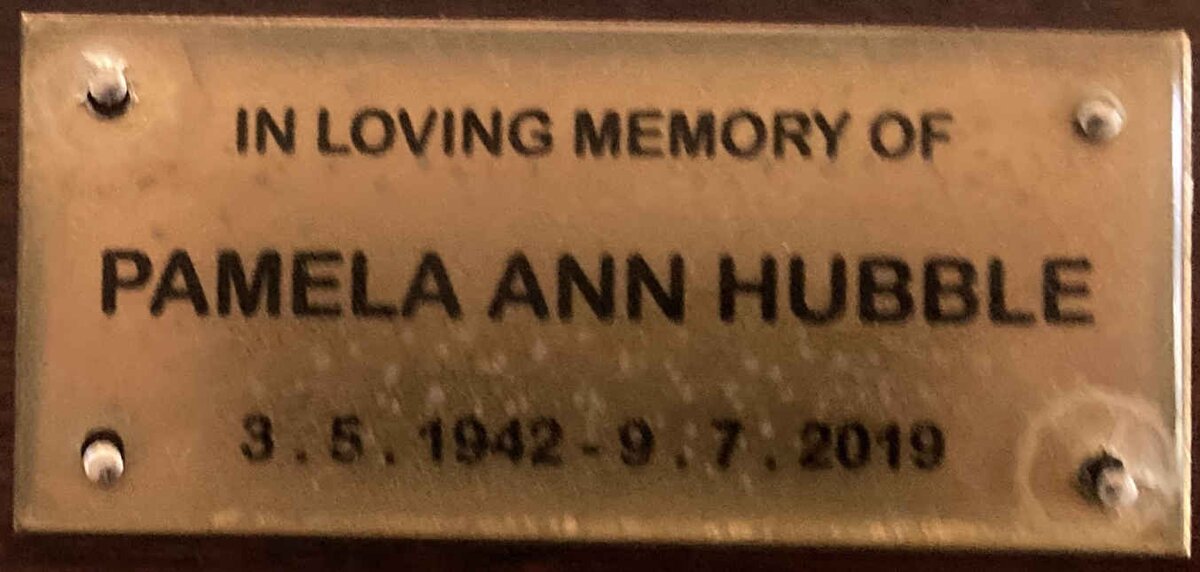 HUBBLE Pamela Ann 1942-2019