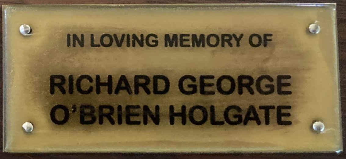 HOLGATE Richard George O'Brien