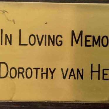 HEERDEN Dorothy, van