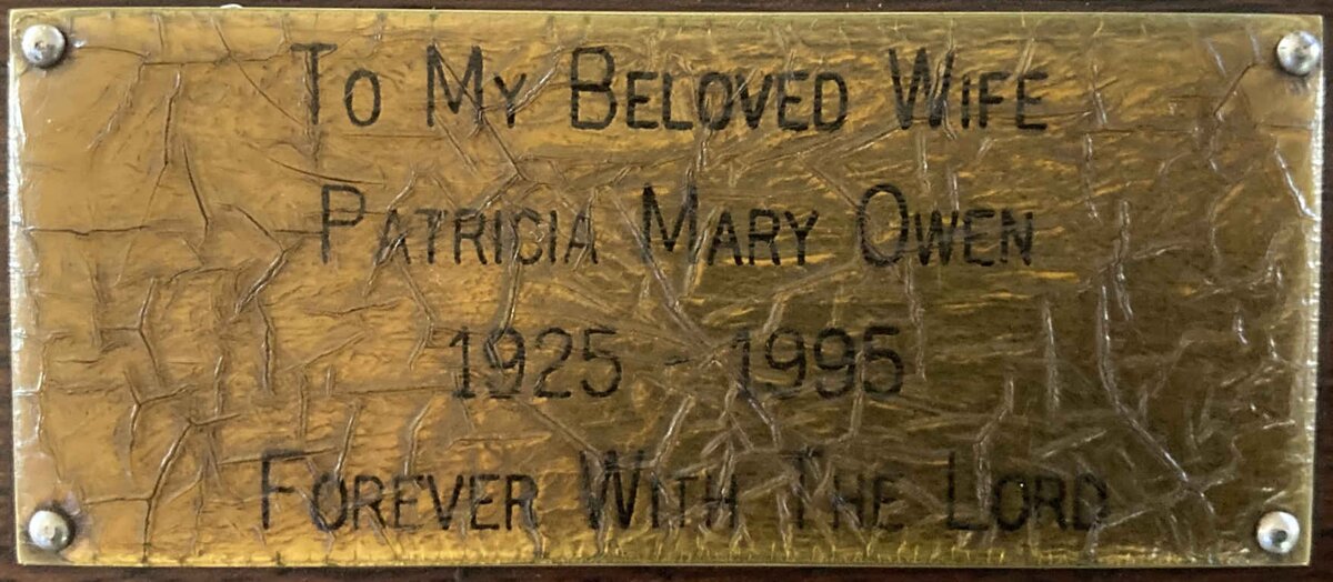 OWEN Patricia Mary 1925-1995