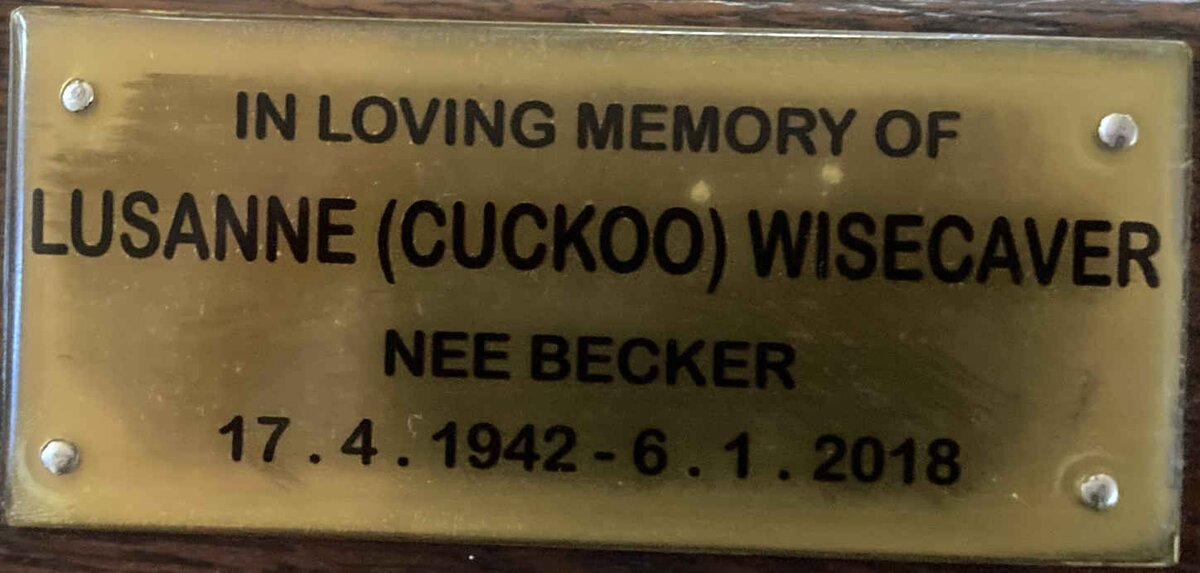 WISECAVER Lusanne nee BECKER