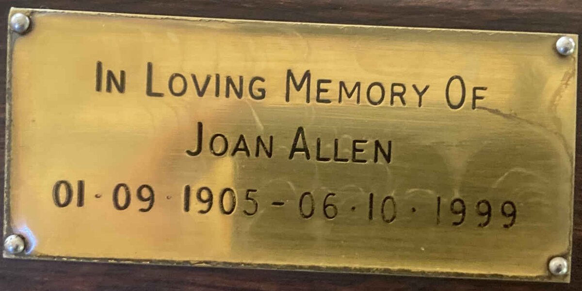 ALLEN Joan 1903-1939