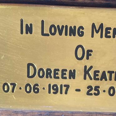 KEATING Doreen 1917-2007