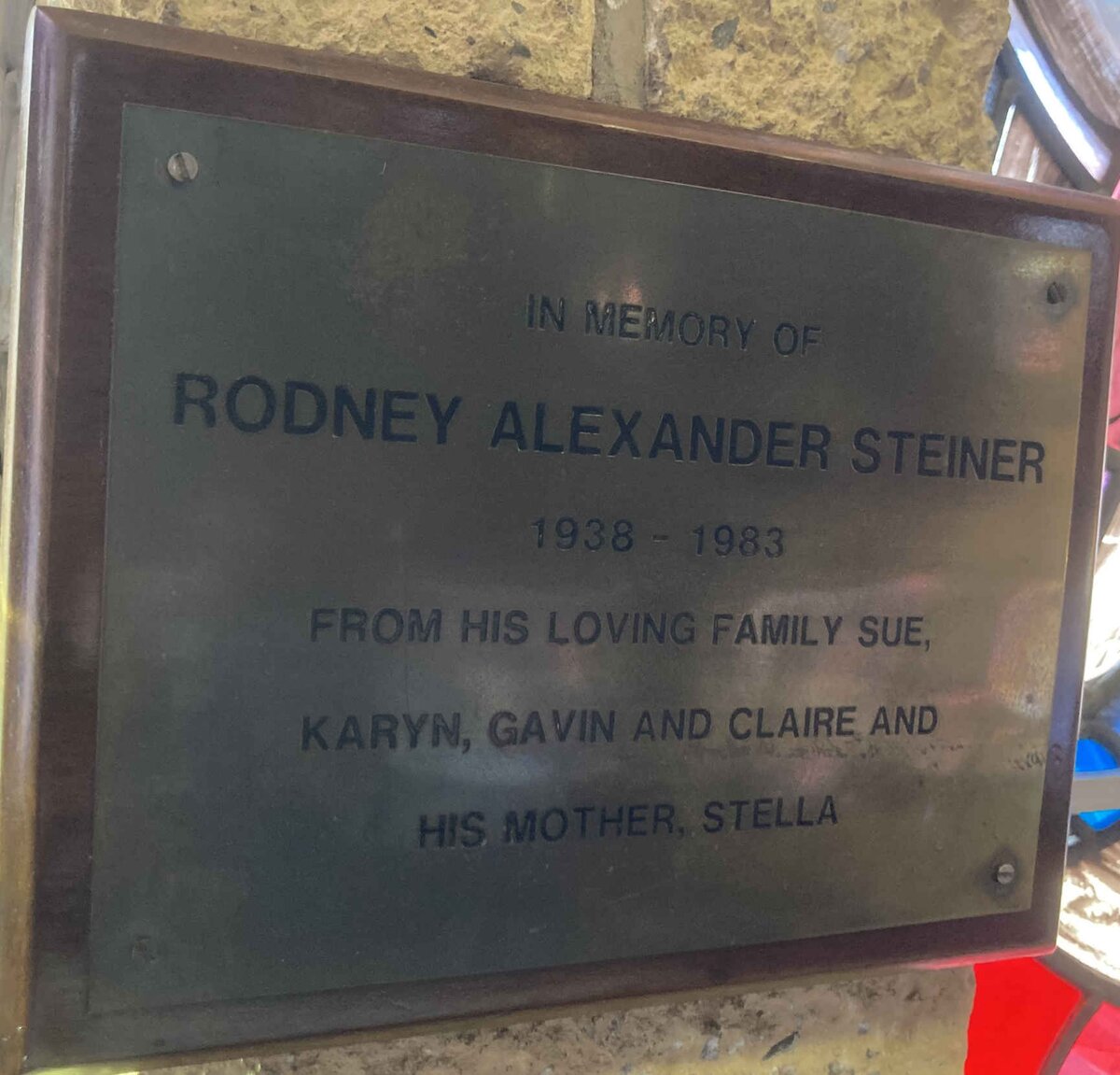STEINER Rodney Alexander 1938-1983