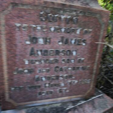 ANDERSON John James -1925