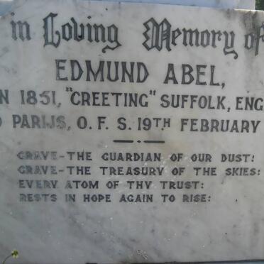 ABEL Edmund 1851-1919