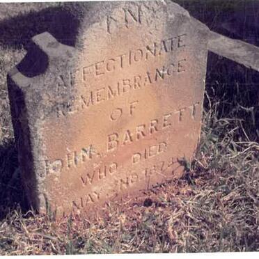 BARRETT John -1878