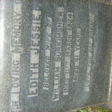 BURKIMSHER Edith Jessie -1924