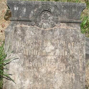 BARTHOLOMEW William Arthur -1929