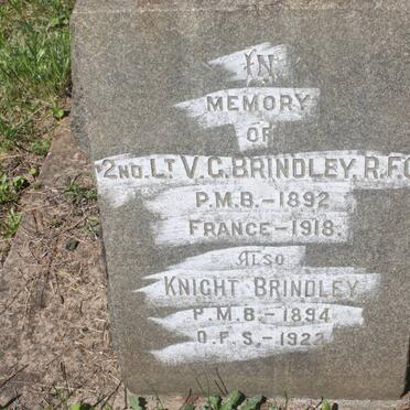 BRINDLEY V.G. 1892-1918 :: BRINDLEY Knight 1894-1922