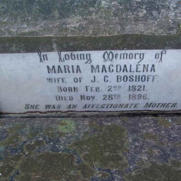 BOSHOFF Maria Magdalena 1821-1896