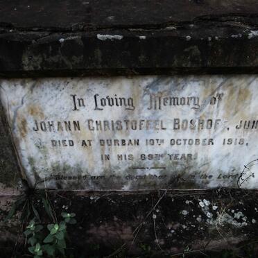 BOSHOFF Johann Christoffel -1918