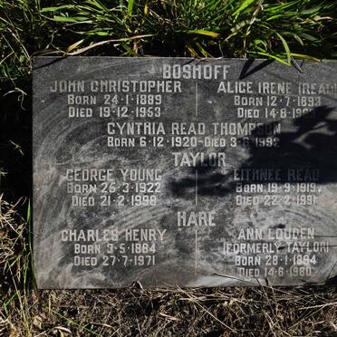 BOSHOFF :: THOMPSON :: TAYLOR :: HARE 