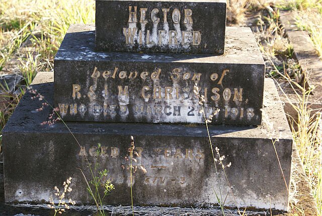 CHRISTISON Hector Wilfred -1918