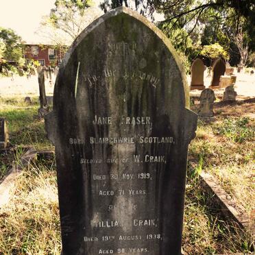 CRAIK William -1938 & Jane FRASER -1919