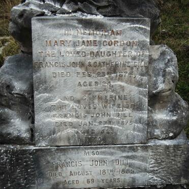 DILL Francis John -1889 & Catherine -1875 :: DILL Mary Jane Gordon -1874
