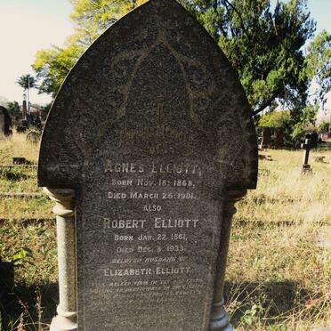 ELLIOTT Robert 1861-1933 :: ELLIOTT Agnes 1868-1901