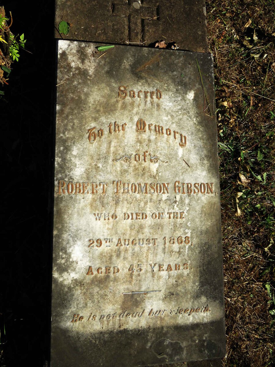 GIBSON Robert Thomson -1866