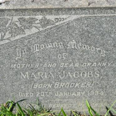 JACOBS Maria nee BROOKER -1934