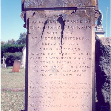 JACKSON Joseph -1878