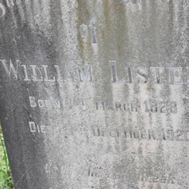 LISTER William -1828-1920