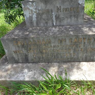 McCARTHY Callagham -1901