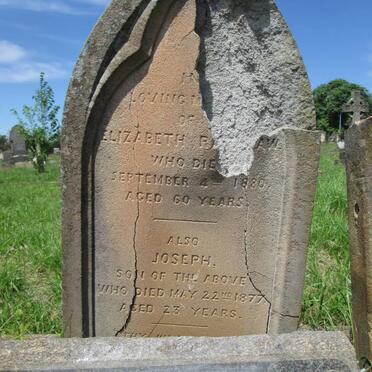 REDSHAW Elizabeth -1880 :: REDSHAW Joseph -1877