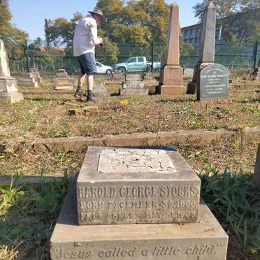 STOCKS Harold George 1900-1903